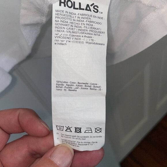 Rolla's Tomboy Paper Cut Tee Tshirt Abstract Print Rock - Picture 3 of 3